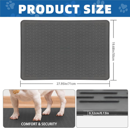 Dog Grooming Table Mat, Non-Slip Silicone Pad, 28 X 19.7 in Black
