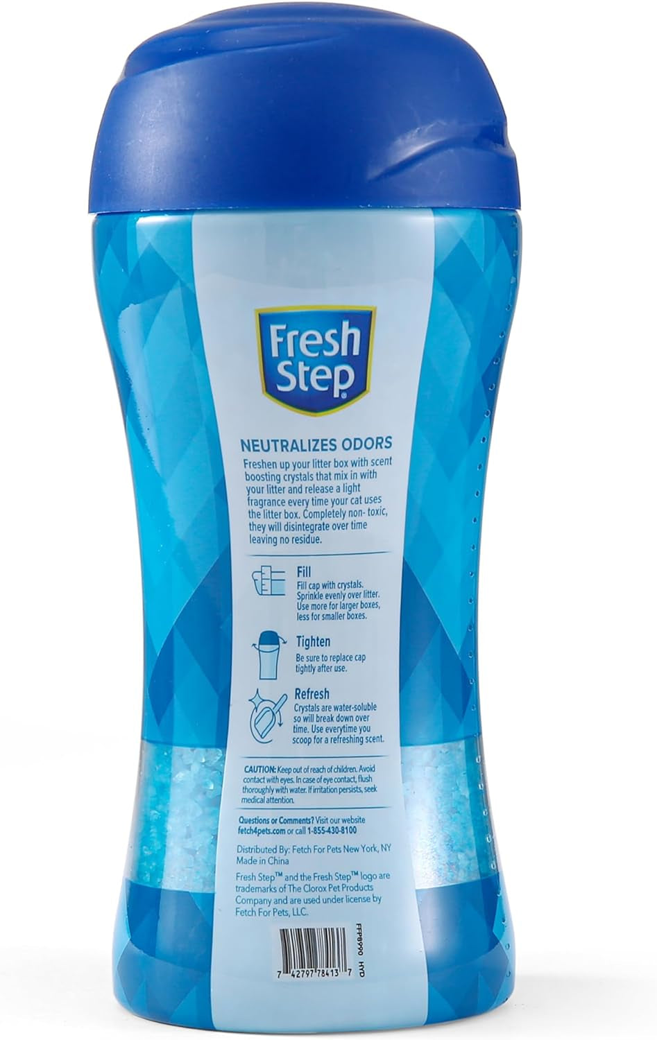 Cat Litter Crystals Deodorizer, Fresh Scent, 15 Oz