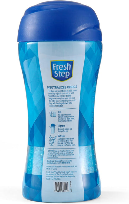 Cat Litter Crystals Deodorizer, Fresh Scent, 15 Oz