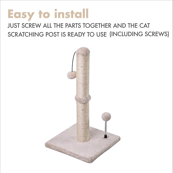 Cat Scratching Post with Hanging Ball
