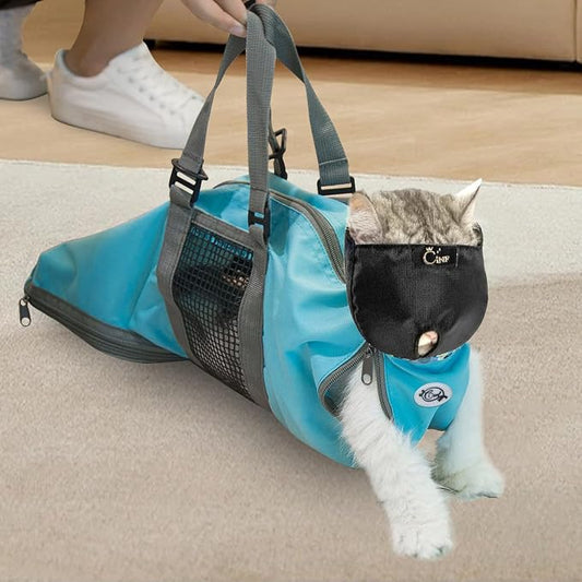 Cat Restraint Grooming Bag