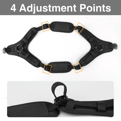 No Pull Dog Harness, Easy Walk Dog Harness,Mesh Breathable Padded Dog Vest Harness Step-In No Choke Adjustable Dog Harness for Small Medium Large Dogs - Black S
