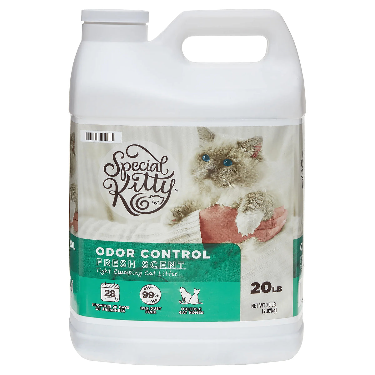 (2 Pack)  Tight Clumping Clay Cat Litter, Fresh Scent, 20 Lb Jug, 1 Count