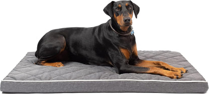 Quilted 3” Memory Foam Dog Mat, Dog Bed & Crate Mat (Soft & Versatile Washable Dog Bed Cover, Perfect Dog Crate Mat & Calming Dog Bed) Nonslip XXL Dog Bed Measures 30" X 48" X 3”