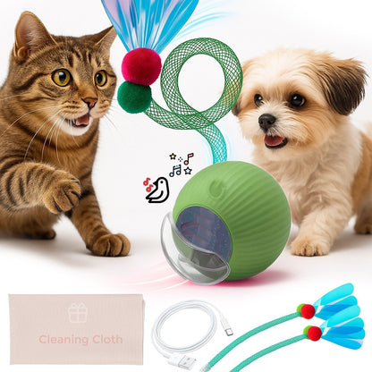 Automatic Rolling Ball for Cats – Rechargeable Smart Interactive Toy, Durable