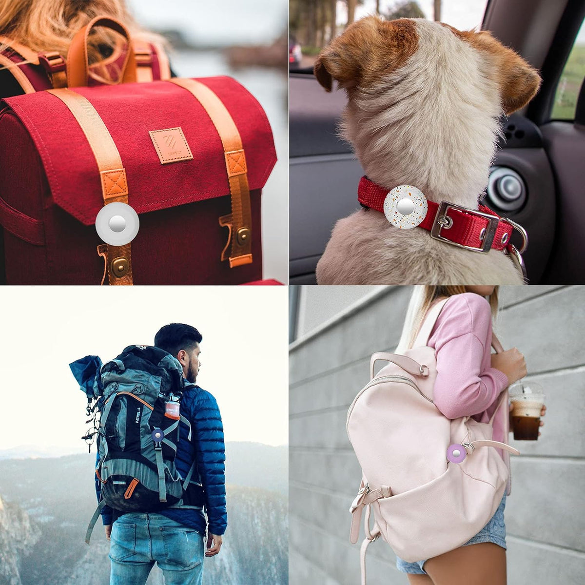 For Airtag Holder for Dog Collar,  Silicone Air Tag Case Cover