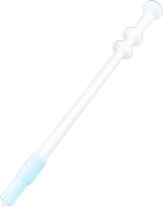 Pill Shooter for Cats and Dogs – Soft Tip Pet Piller for Easy Medication Delivery | Pill Gun Dispenser Tool for Small or Large Pets | Upgraded H- Bar Design Reusable Syringe Device – Lt Blue, 1-Pack