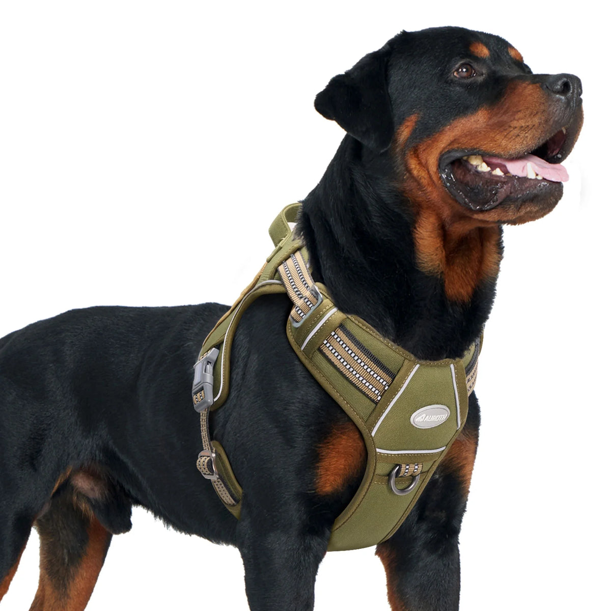 Dog Harness for Large Dogs, No Pull Dog Harness with Easy Control Handle, Adjustable Easy on Pet Vest Harness for Running Walking, Reflective Service Harness Vest