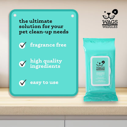 Hypoallergenic Dog Wipes, Fragrance-Free, 100 Count