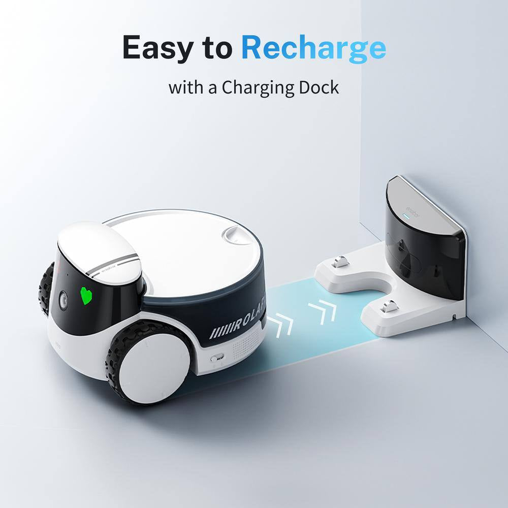 ROLA Petpal 2. 5K Camera Robot: Movable Wifi QHD Cam Indoor Smart Home Security 2-Way Audio, Video for Cat/Dog/Family