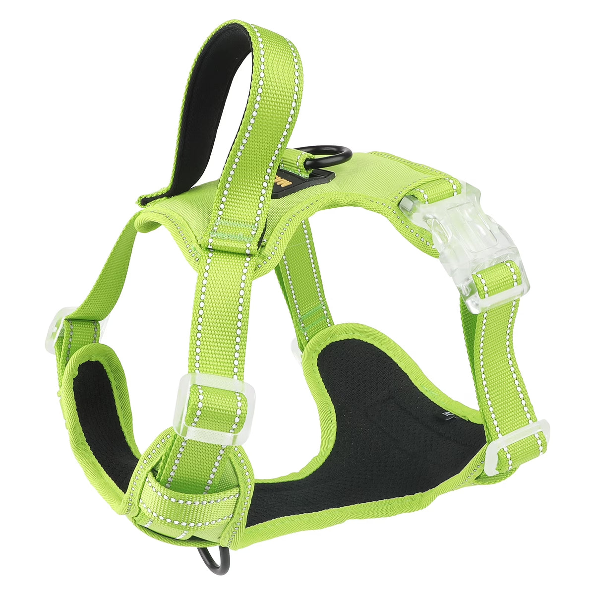 Reflective Dog Harness No Pull Dog Vest Harness with Handle,No Choke Adjustable Soft Padded Pet Vest for Small Dogs,Green Dog Galters
