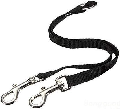 No Tangle Dog Leash Coupler, Dual Double Dog Adjustable Splitter Lead Sturdy Walker Trainer Leash for Two Dogs…