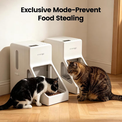 RFID Automatic Cat Feeder with Collar Tag, App Controlled Smart Pet Feeder, 3.5L Timed Automatic Dog & Cat Food Dispenser, Portion Control, Pet Exclusive Feeding