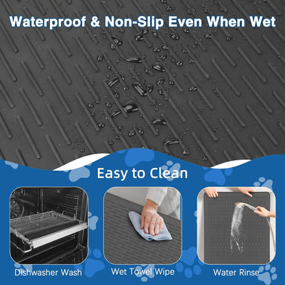 Dog Grooming Table Mat, Non-Slip Silicone Pad, 28 X 19.7 in Black