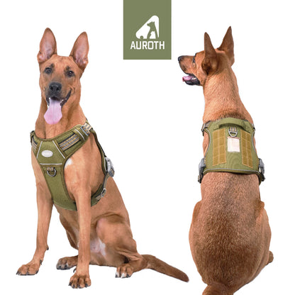 No Pull Dog Harness for Large Dogs, Adjustable Easy on Pet Vest Harness, Front Clip Service Vest Harness, Reflective Soft Padded Dog Harness Vest, Dog Training Running Harness with Handle