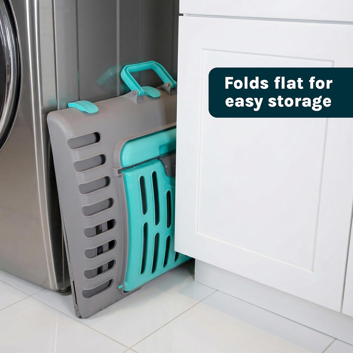 Foldable Travel Cat Carrier - Front Door Plastic Collapsible Carrier, Gray and Tan, Medium (Pack of 1)