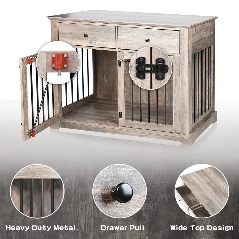 Cranbrook Wood Furniture Style Crate with 2 Doors