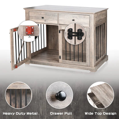 Cranbrook Wood Furniture Style Crate with 2 Doors