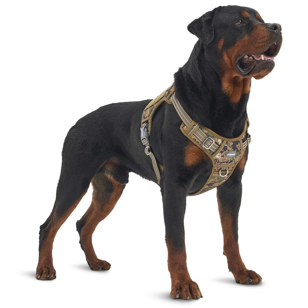 No Pull Dog Harness for Large Dogs, Front Clip No Choke Dog Harness, Reflective Soft Padded Large Dog Harness Vest with Easy Control Handle, Adjustable Easy on Pet Harness for Training