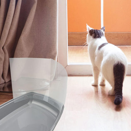 3 Pcs Cat Litter Box Pee Shields, Splash Guard for Open Top Litter Pan