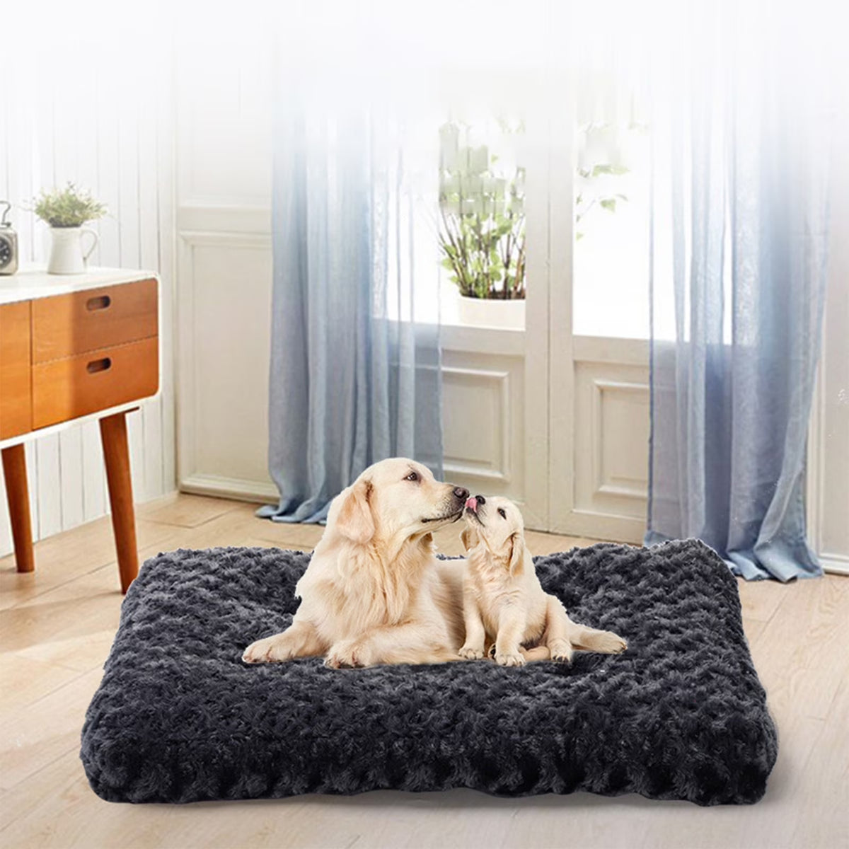 Clearance!  Dog Bed,Orthopedic Crate Foam Dog Bed,Waterproof Dog Mattress Nonskid Bottom,Comfy Anxiety Pet Bed Mat