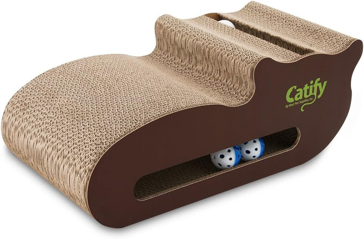 Catify Corrugated Cardboard Cat Scratcher - Cat Shape