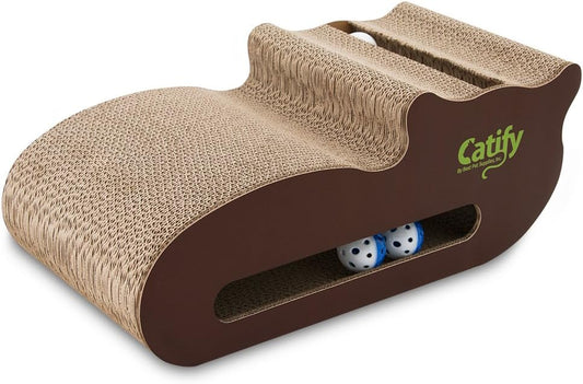 Catify Corrugated Cardboard Cat Scratcher - Cat Shape