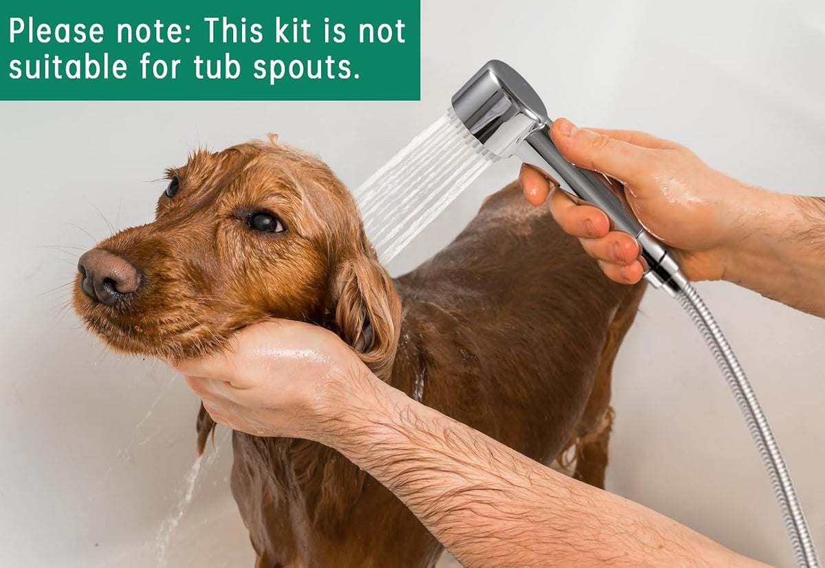 High Pressure3 Mode Dog Shower Attachment with ON/OFF Switch