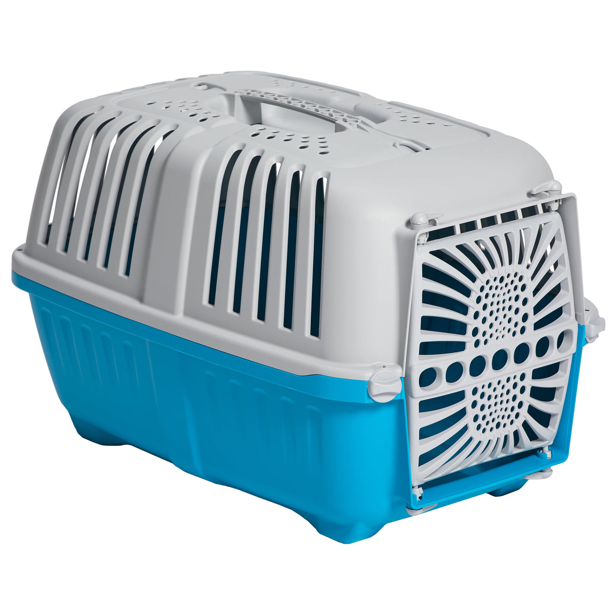 22 Inch Spree Travel Pet Carrier for Dog or Cat with Plastic Door, Blue