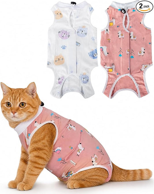 Breathable Cat Recovery Suit – 2 Pack